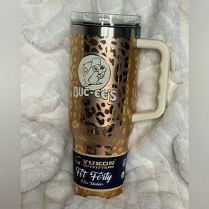 VIRAL Buc-ee’s Rose Gold Leopard 40oz Tumbler